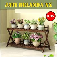 RAK BUNGA / RAK SEPATU KAYU MINIMALIS JATI BELANDA (JANDA XX)