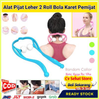 Alat Pijat Leher 2 Roll Karet Bola Jepit Ball Berduri Neck Massager