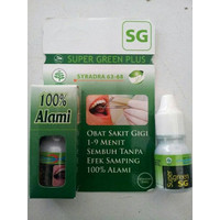 PromoHOT SALE Super Green Plus SG Obat Herbal Sakit Gigi Murah