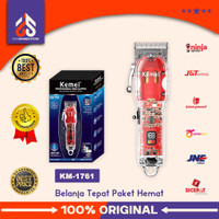 Clipper Kemei KM 1761 Alat Cukur Pangkas Rambut Barbershop 6500 Rpm