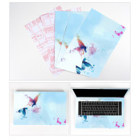 Universal DIY Colorful Butterfly Design Laptop Kulit Tahan Air Debu