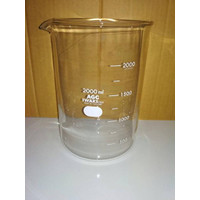 Promo Beaker Glass Iwaki 2000 Ml Low Form.Gelas Kimia Iwaki 2 L