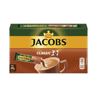 Promo Jacobs Classic 3 in 1 Instant Coffee Sticks 10 x 18 Gram Limited