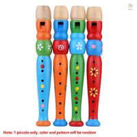 Suling Piccolo Kayu Bunyi Alat Musik Hadiah Main Edukasi Dini