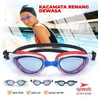 SPEEDS Kacamata Renang Dewasa Anti UV Fog Mirrored LX017-6100 Limited