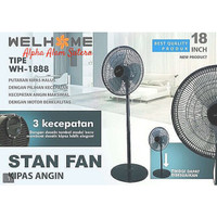 Welhome WH-1888 Stand Fan 18 Kipas angin berdiri Murah