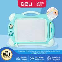 Deli Kids Magnetic Board Mainan Edukasi Papan Tulis Magnet Tinta
