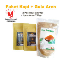 Kopi Hitam Bubuk Pure Palm Sugar Gula Aren Murni - Kopi Hitam