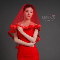 [PALING LARIS] BRIDAL WEDDING VEIL MERAH AKSESORIS PERNIKAHAN Murah