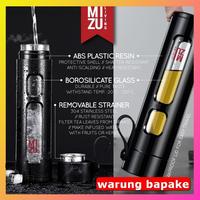 HOUJI-CHA Glass Water Bottle Botol Air Minum Kaca Tumbler 450ml