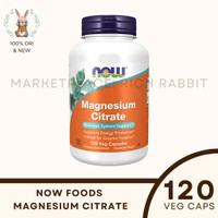 Now Foods Magnesium Citrate Nervous System Sistem Saraf 120 Veg