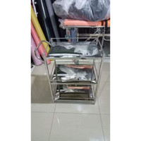 troley 3 tahap stainless