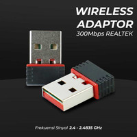 FREE ONGKIR USB WIRELESS ADAPTOR 300MBPS REALTEK