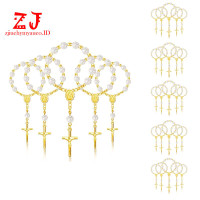 30 Pcs Rosario Mini Bahan Akrilik Dengan Salib Untuk Baptisan