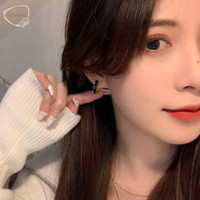 Mxbeauty Anting Hoop Wanita Halus Sederhana Perhiasan Fashion Gadis Ha