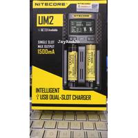Nitecore UM2 ORIGINAL 100% BERGARANSI, Charger 2 slot QC2.0 1.5A