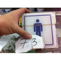 lambang kamar mandi toilet sign cowok male papan kamar mandi