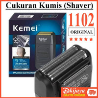 KEMEI KM 1102 1102H SHAVER Alat Cukur Kumis Dan Jenggot DUAL BLADE
