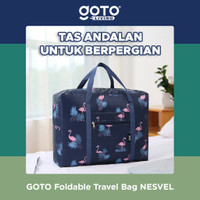 Goto Nesvel Foldable Travel Bag -Tas Traveling Lipat Motif Jumbo Besar