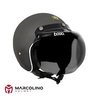 Helm Bogo Retro Marcolino Classic Edition Abu-Abu Glossy SNI Bogo