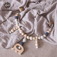Make Mainan Anak Bayi Baby Teether Elephant Rattle Beads - JJ33