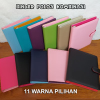 BINDER KULIT JERUK S KOMBINASI 12 WARNA PILIHAN A5 DAN B5