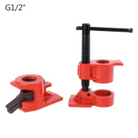 1/2" 3/4" Wood Gluing Pipe Clamp Set Heavy Duty Woodworking Cast Iron