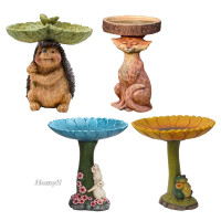 [HOMYL1] Garden Bird Bath Statue Antique Yard Yard Birdfeeder