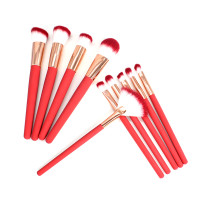 ( 10Pcs Thermal Color Changing Makeup Brushes Set Cosmetics )
