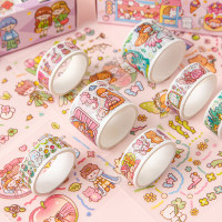8pcs Kotak Indah Kartun Washi Tape Label Gadis Dekoratif DIY