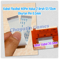Kabel Flexibel 40 Pin Halus 2 Arah Panjang 12Cm 13Cm - Ukuran Pin 0.5M