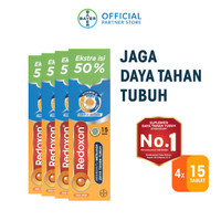 Redoxon Vitamin C + Zinc Rasa Jeruk 15 Tablet x 4 unit TERLARIS