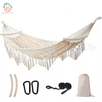 200cm*150cm Hammock Tempat Tidur Rumbai Deluxe Double Hammock Tempat