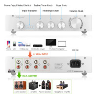 Nobsound HiFi 2.0 Channel Stereo Audio Preamp 3-Way Class A Digital