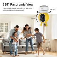 . Kawa 2K Ip Camera Wifi 360 Indoor Video Surveillance Cameras