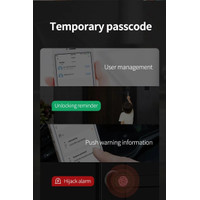 . Tuya/Tt Lock Optional Smart Fingerprint Door Lock Digital Electric -
