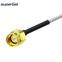 HJ Superbat SMA Male to Plug Straight Connector Pigtail RG405 0
