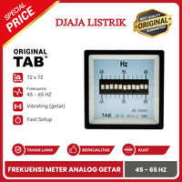 Frekuensi HZ Meter Analog Getar 72 x 72mm 45 - 65HZ TAB - Be READY