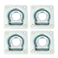 4Pcs Recessed Trailer Rope Ring Hatch Latch Stainless Steel 2000L