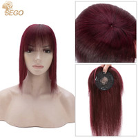 Sego 1020 8.5X8.5Cm Small Human Hair Topper Remy Natural Hai