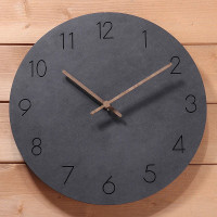 A Kitchen Modern Simple Round Wall Clock Classics Silent Numberal Mdf
