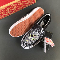 Sepatu Slip On Skull Flame Skeleton 100%Bnib