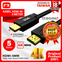 Kabel Hdmi To Hdmi Cable Male To Male Ultra Hd 4K 5 Meter Px Hdmi-5Mm