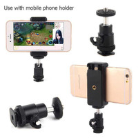 AIEACH Dudukan Hot Shoe Smartphone Holder Bracket Mount - F361 [Hitam]