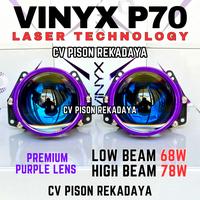 Projector BILED P70 Proji Vinyx P70 3 inch Lensa Lampu LED Motor Mobil