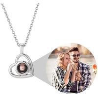 Custom Projection Photo Necklace Personalized Pet Photo Pendant Chain