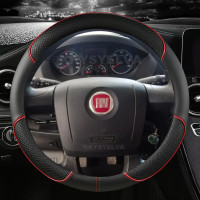 Microfiber Leather Car Steering Wheel Cover For Fiat Ducato Peugeot