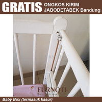 Baby Crib / Baby Box Kayu Solid / Tempat Tidur Bayi / Ranjang Bayi