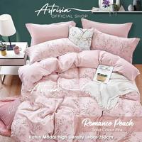 Astrisia - Sprei Fitted Katun Premium Halus Homemade Romance Peach