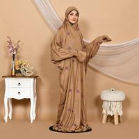 Selling mukena terusan dewasaa asyilaa katun Prem!um bordir mewah